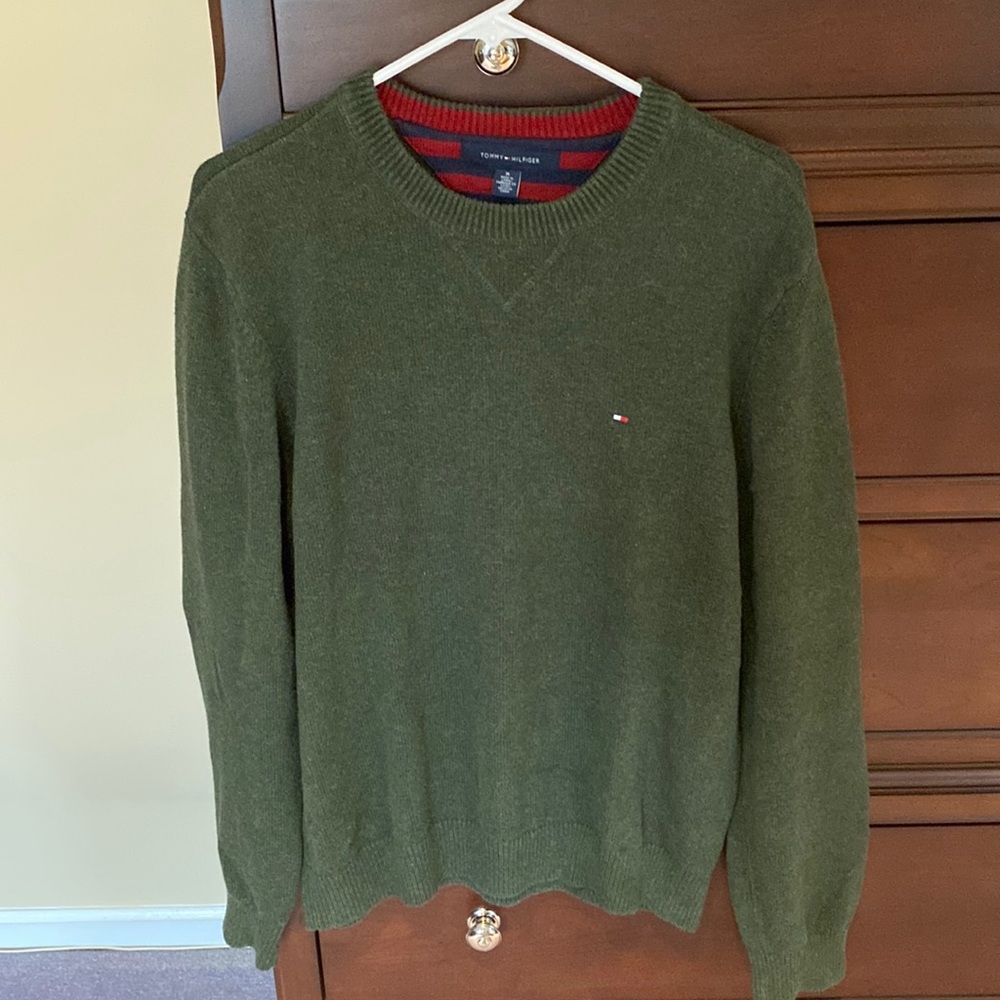 Tommy Hilfiger olive green sweater